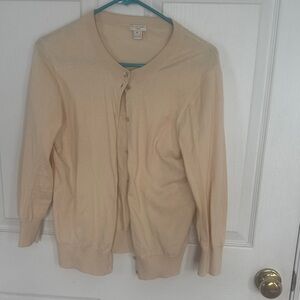 J. Crew Women's Beige Cardigan Sweater